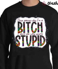 Stop asking why Im a Bitch I dont ask why youre stupid Sweater Shirt