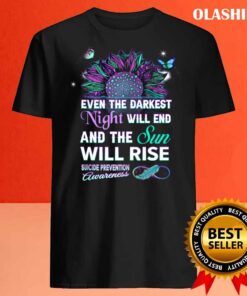 Suicide Prevention Awareness Ribbon The Sun Will Rise T Shirt Best Sale