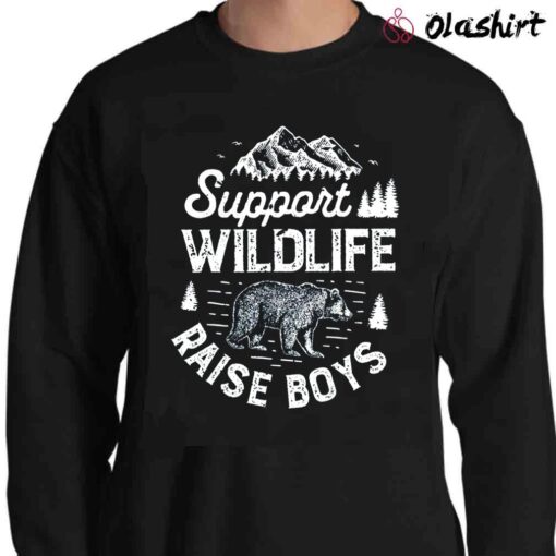 Support Wildlife Raise Boys Shirt Sweater Shirt