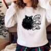 This Girl Runs On Jesus And Cats shirt Sweater shirt